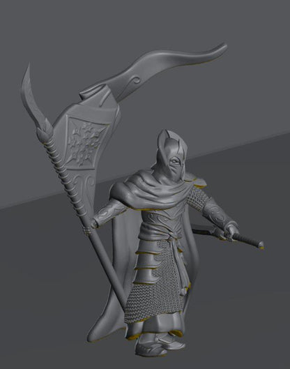 Oathbreaker Elven Banner | 28mm Scale Fantasy Infantry Miniatures
