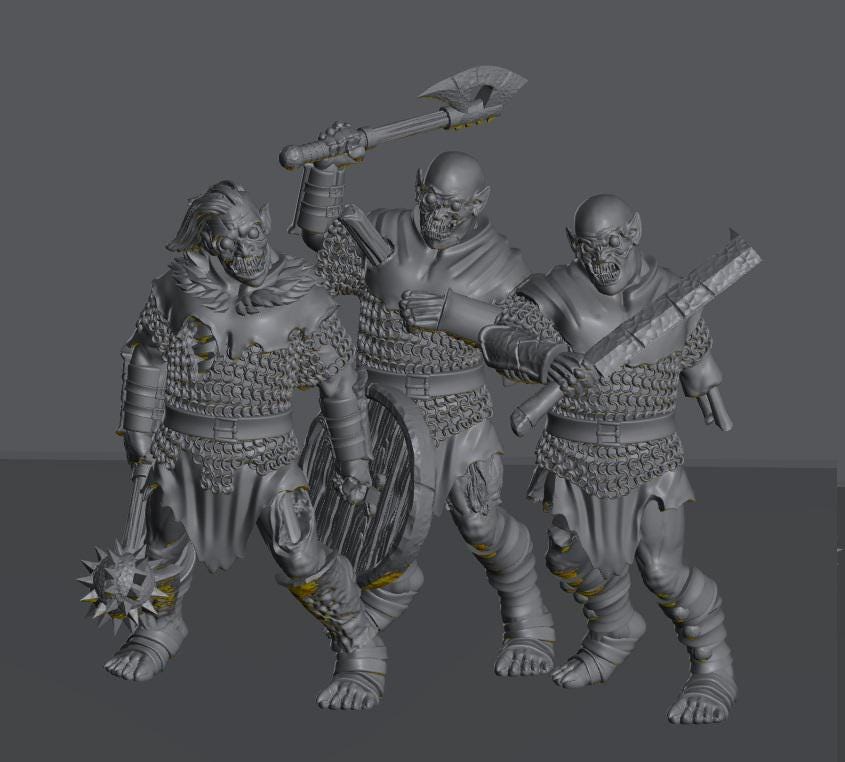 Undead Horde Zombies | 28mm Scale Fantasy Infantry Miniatures