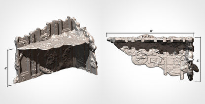 Infected Ruins | 32/28mm Wargaming Scenery and Miniature Terrain