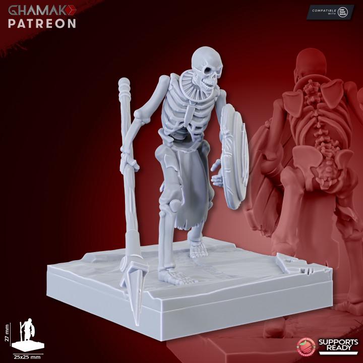 Undead Pharaohs Sand Skeletons | 28mm Heroic-Scale Fantasy Infantry Miniatures