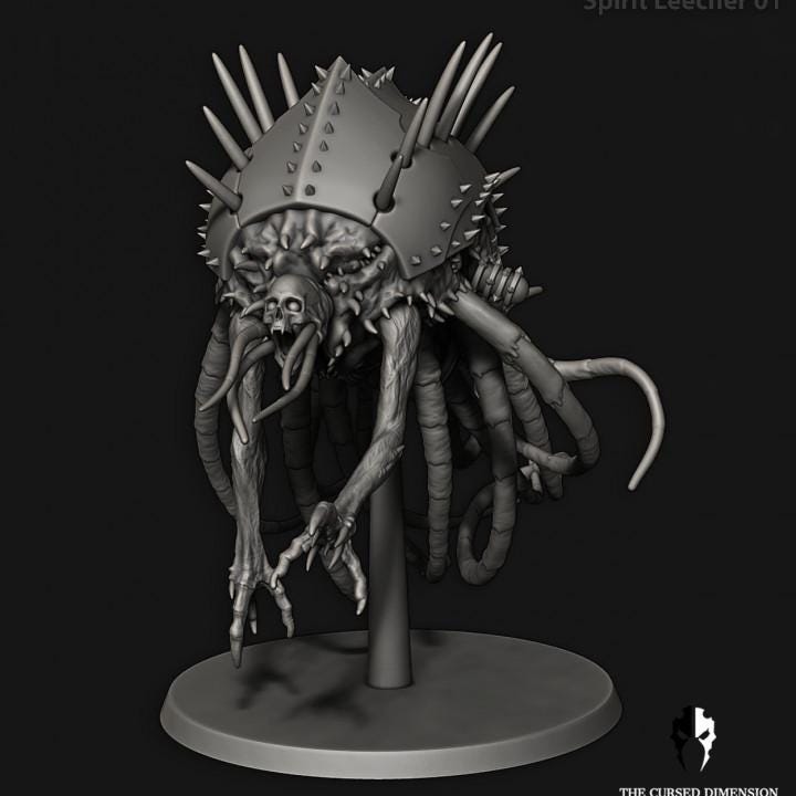 Cursed Elves Collector/Spirit Leecher | 32/28mm Heroic-Scale Sci-Fi Monster Miniatures