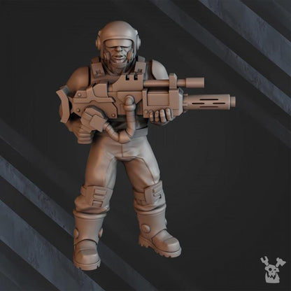 Green Hell Division Commando Squad | 32/28mm Heroic-Scale Sci-Fi Infantry