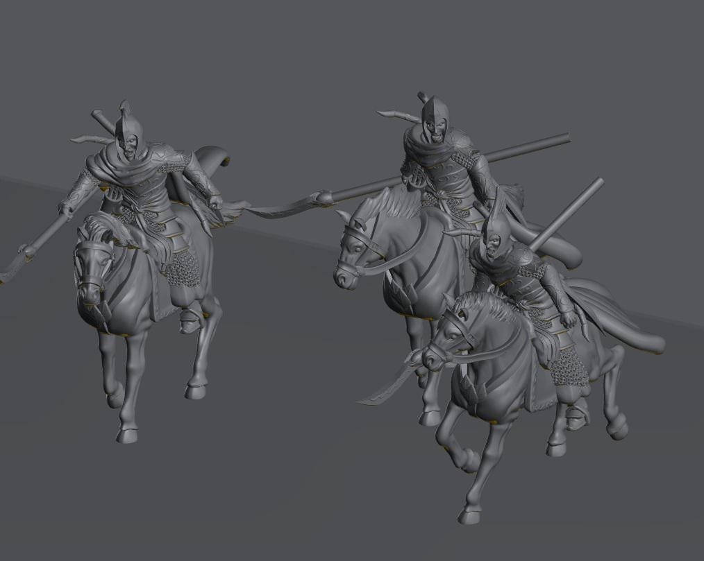 Oathbreaker Elven Knights | 28mm Scale Fantasy Cavalry Miniatures
