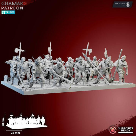 Vampire Imperial Zombies | 28mm Heroic-Scale Fantasy Infantry Miniatures