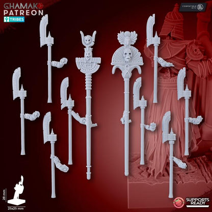 Undead Pharaohs Pyramid Guards | 28mm Heroic-Scale Fantasy Infantry Miniatures
