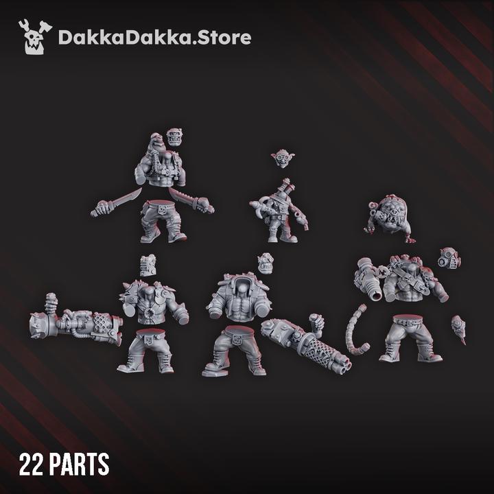 Porkaz Blak Orks Mob | 32/28mm Heroic-Scale Sci-Fi Infantry Miniatures