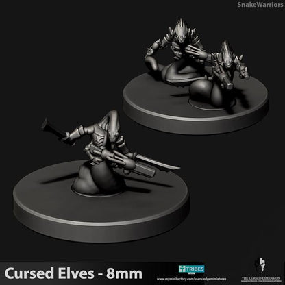 Cursed Elves Royal Court | 8mm Epic Scale Sci-Fi Infantry Miniatures