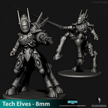Tech Elves Void Knight | 8mm Epic Scale Sci-Fi Titan Miniature