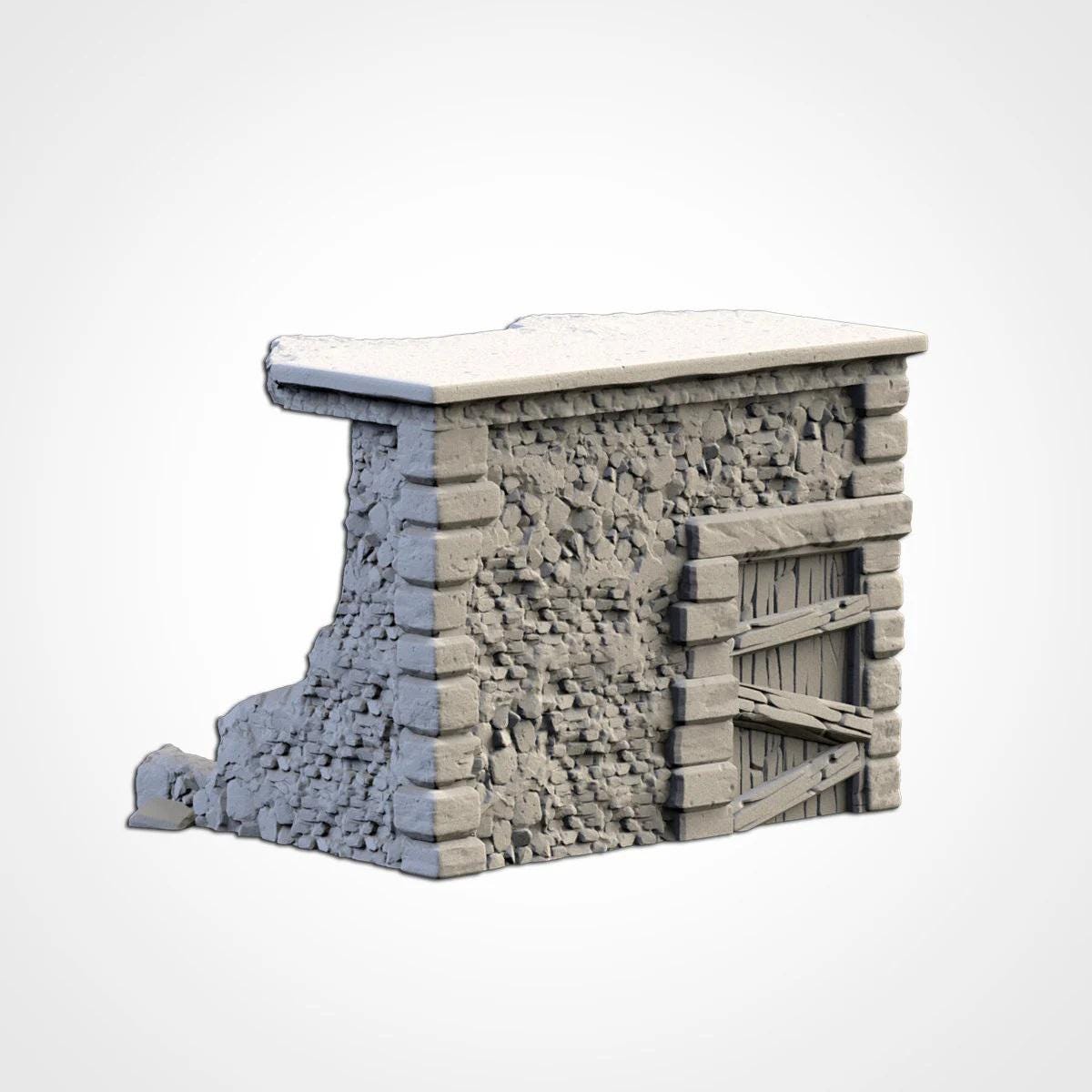Fantasy Town Ruins | 32/28mm Wargaming Scenery and Miniature Terrain