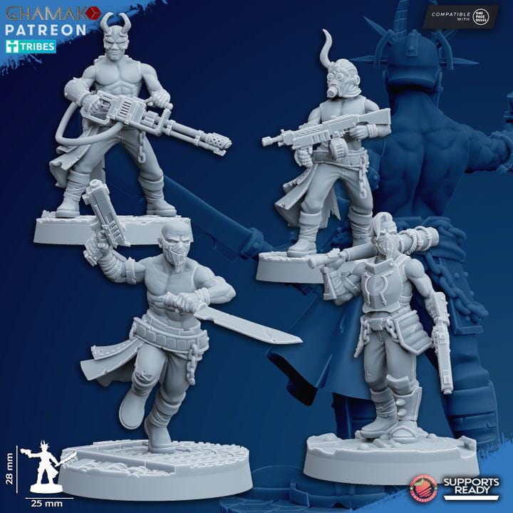 Heretic Cultists | 32/28mm Heroic-Scale Sci-Fi Infantry