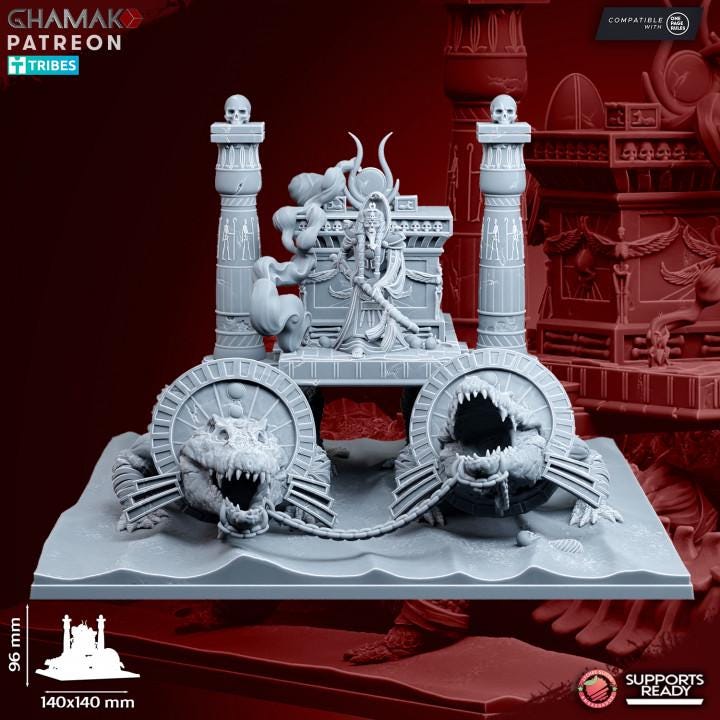 Undead Pharaohs Receptacle of Souls | 28mm Heroic-Scale Fantasy War Machine Miniatures