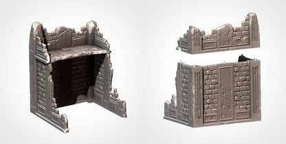 City Ruins (Old School)| 32/28mm Wargaming Scenery and Miniature Terrain