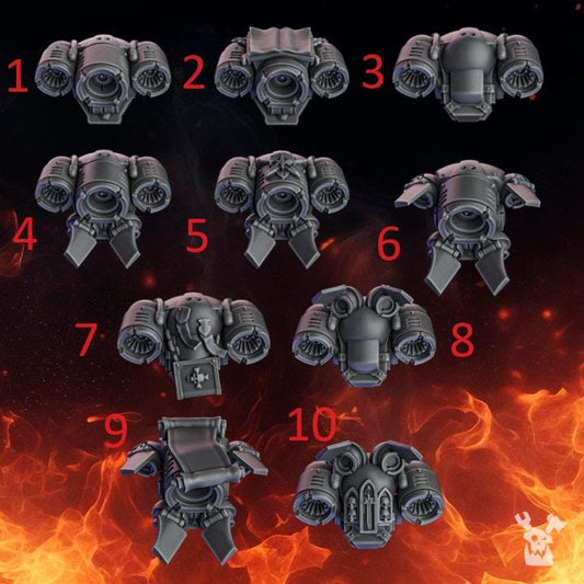 Pactum Aeternum Jetpacks | 32/28mm Heroic-Scale Sci-Fi Conversion Bits