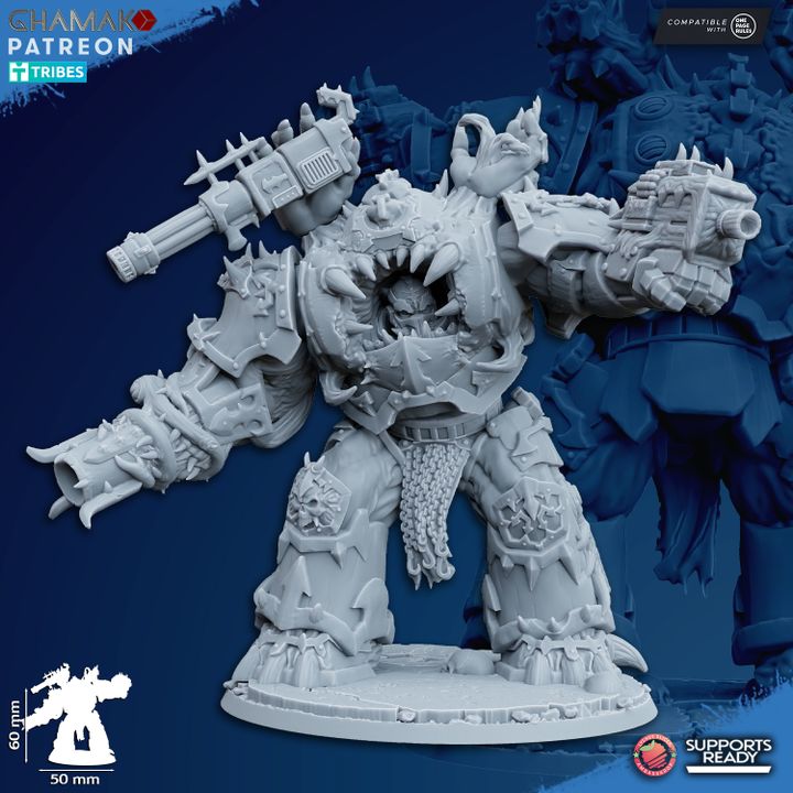 Heretic Possessed Eradicators | 32/28mm Heroic-Scale Sci-Fi Power Armoured Heavy Infantry