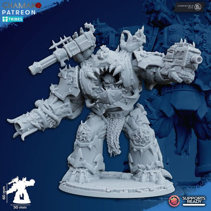 Heretic Possessed Eradicators | 32/28mm Heroic-Scale Sci-Fi Power Armoured Heavy Infantry