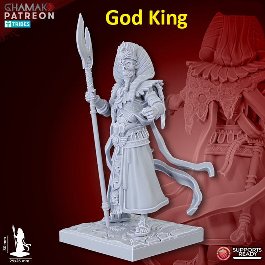 Undead Pharaohs Heroes | 28mm Heroic-Scale Fantasy Infantry Miniatures