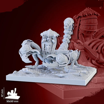 Undead Pharaohs Undead Scorpion | 28mm Heroic-Scale Fantasy Monster Miniatures