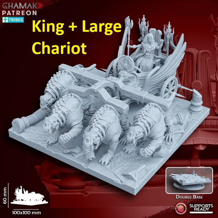 Undead Pharaohs Heroes | 28mm Heroic-Scale Fantasy Infantry Miniatures
