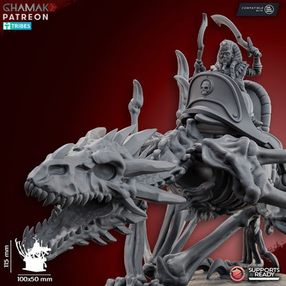 Undead Pharaohs Heroes | 28mm Heroic-Scale Fantasy Infantry Miniatures