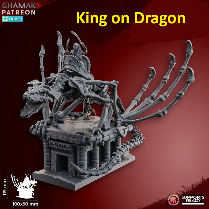 Undead Pharaohs Heroes | 28mm Heroic-Scale Fantasy Infantry Miniatures