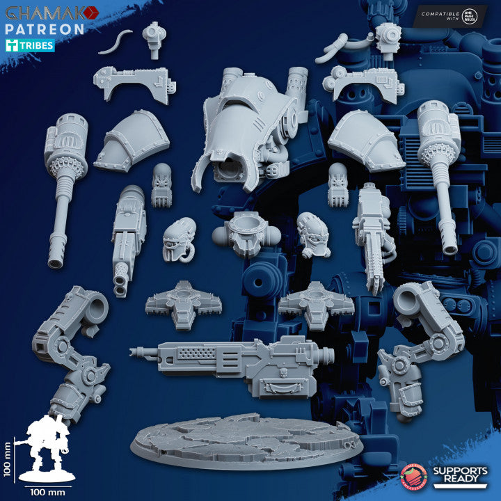 Bellatorius Titan Miniature | 32/28mm Heroic-Scale Sci-Fi War Engine