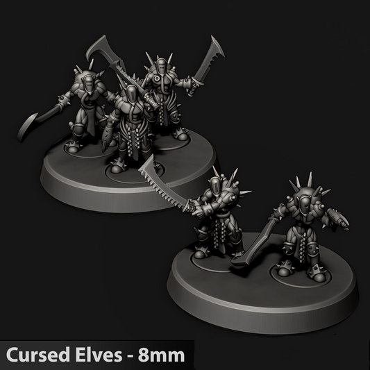Cursed Elves/Tech Pirates Monstrosities | 8mm Epic Scale Sci-Fi Infantry Miniatures