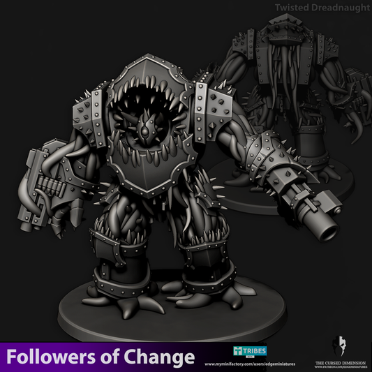 Followers of Change Dreadnaught | 32/28mm Heroic-Scale Sci-Fi Heavy Infantry