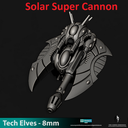 Tech Elves Heavy Destroyer Tank | 8mm Epic Scale Sci-Fi Vehicle Miniatures