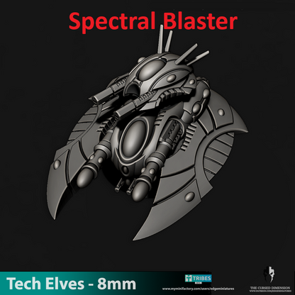 Tech Elves Heavy Destroyer Tank | 8mm Epic Scale Sci-Fi Vehicle Miniatures