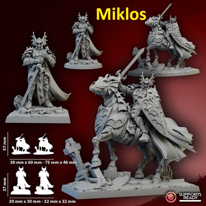 Vampire Hero Miniature | 28mm Heroic-Scale Fantasy Infantry Miniatures