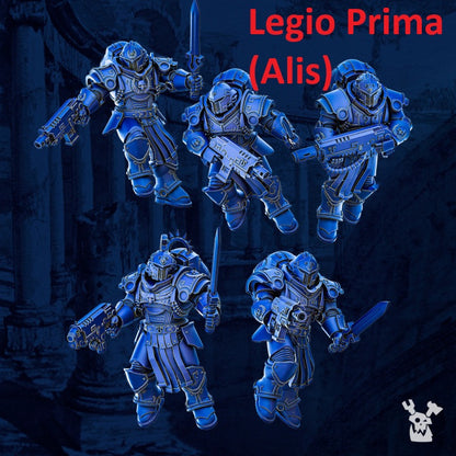 Jetpack Warrior Squad | 32/28mm Heroic-Scale Sci-Fi Power Armoured Infantry