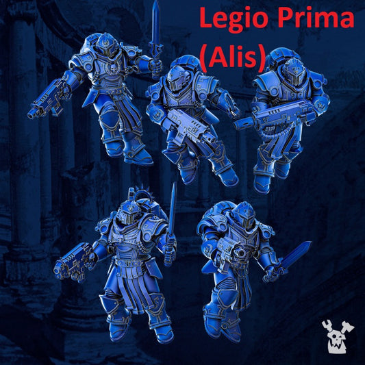 Jetpack Warrior Squad | 32/28mm Heroic-Scale Sci-Fi Power Armoured Infantry