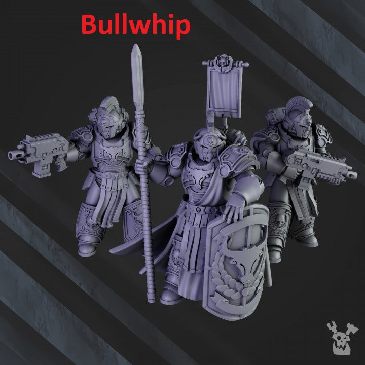 Warrior Squad | 32/28mm Heroic-Scale Sci-Fi Power Armoured Infantry