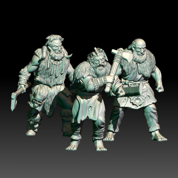 Hillmen Raiders Warriors | 28mm Scale Fantasy Infantry Miniatures