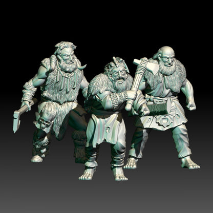 Hillmen Raiders Warriors | 28mm Scale Fantasy Infantry Miniatures