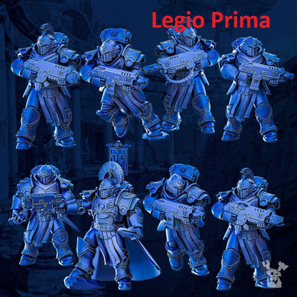 Warrior Squad | 32/28mm Heroic-Scale Sci-Fi Power Armoured Infantry