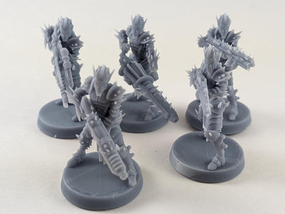 Cursed Elves Warriors | 32/28mm Heroic-Scale Sci-Fi Infantry Miniatures