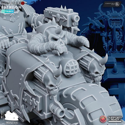 Heretic Traitor Bikes | 32/28mm Heroic-Scale Sci-Fi Power Armoured Bikes