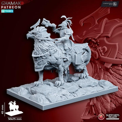 The Human Empire Demi-Gripphin Knights | 28mm Heroic-Scale Fantasy Cavalry Miniatures