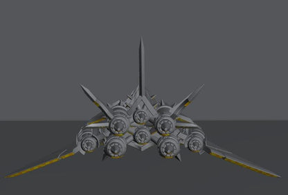 Cursed Elves Aerial Bomber | 8mm Epic Scale Sci-Fi Vehicle Miniatures