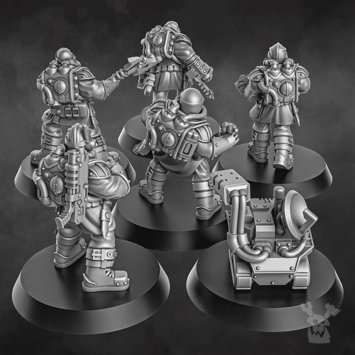 Navy Special Forces | 32/28mm Heroic-Scale Sci-Fi  Infantry Miniatures