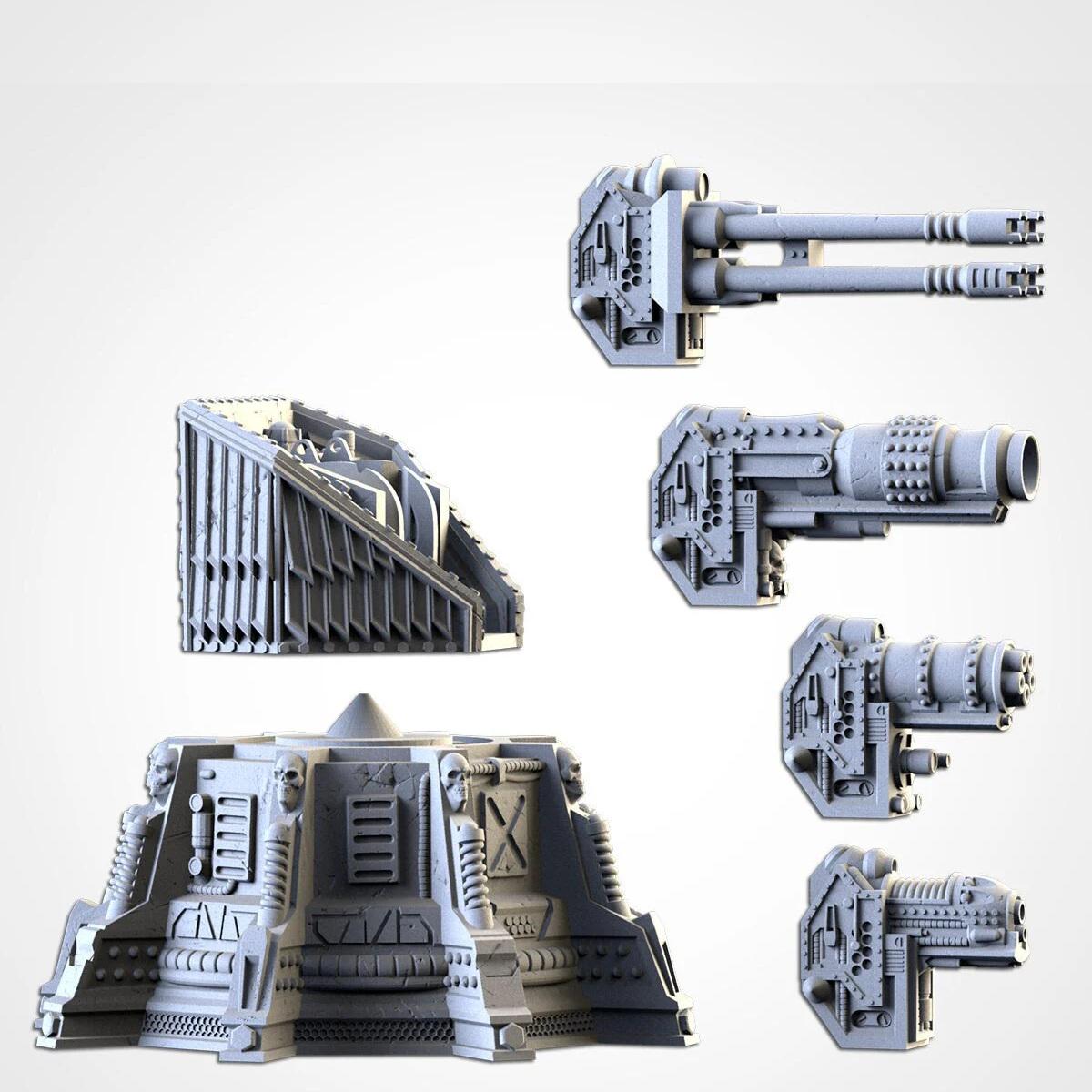 Sci Fi Defense Turret | 32/28mm Wargaming Scenery and Miniature Terrain