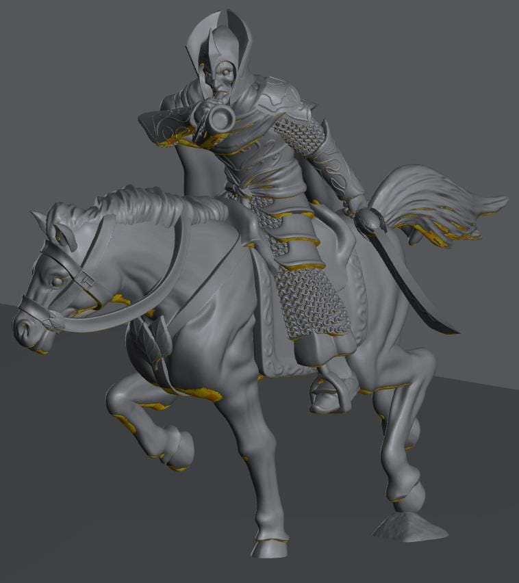 Oathbreaker Elven Horn | 28mm Scale Fantasy Infantry Miniatures