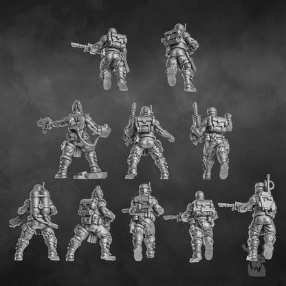 Orc Slayer Squad | 32/28mm Heroic-Scale Sci-Fi Infantry