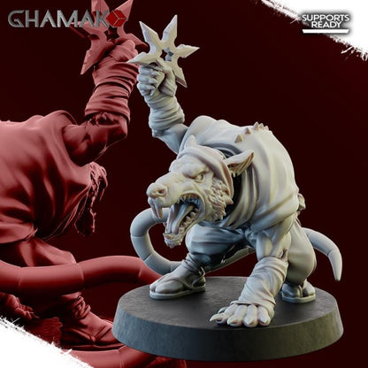 Ratmen Ninja Rats | 28mm Heroic-Scale Fantasy Infantry Miniatures