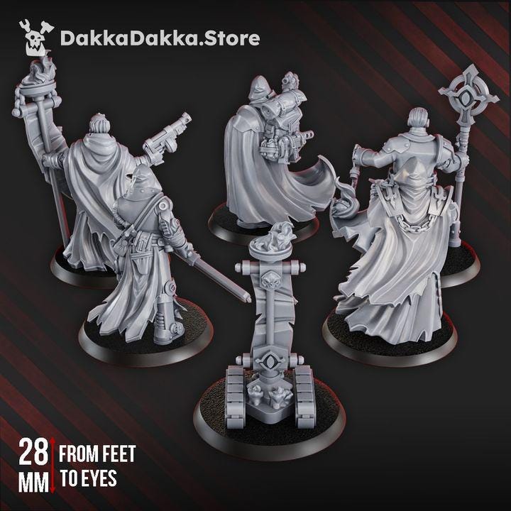 Holy Department of Heretical Investigations | 32/28mm Heroic-Scale Sci-Fi  Infantry Miniatures