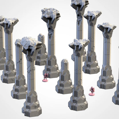 Dwarven Columns | 32/28mm Wargaming Scenery and Miniature Terrain