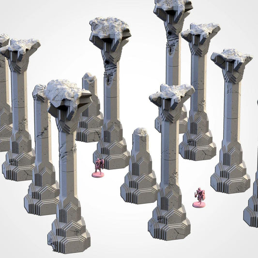 Dwarven Columns | 32/28mm Wargaming Scenery and Miniature Terrain