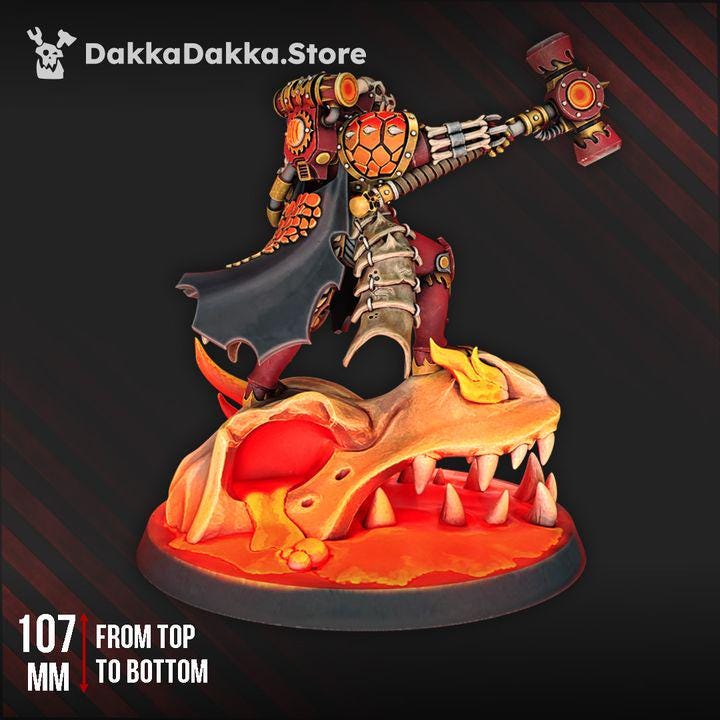 Iskra Nova The Firestorm | 32/28mm Heroic-Scale Sci-Fi Heavy Power Armour Infantry Leader