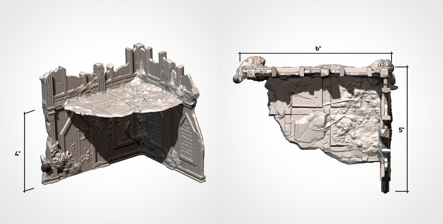Infected Ruins | 32/28mm Wargaming Scenery and Miniature Terrain